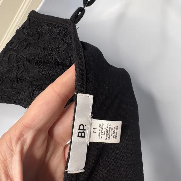 BP Black Lace Detail Bralette Size Medium - Picture 5 of 5